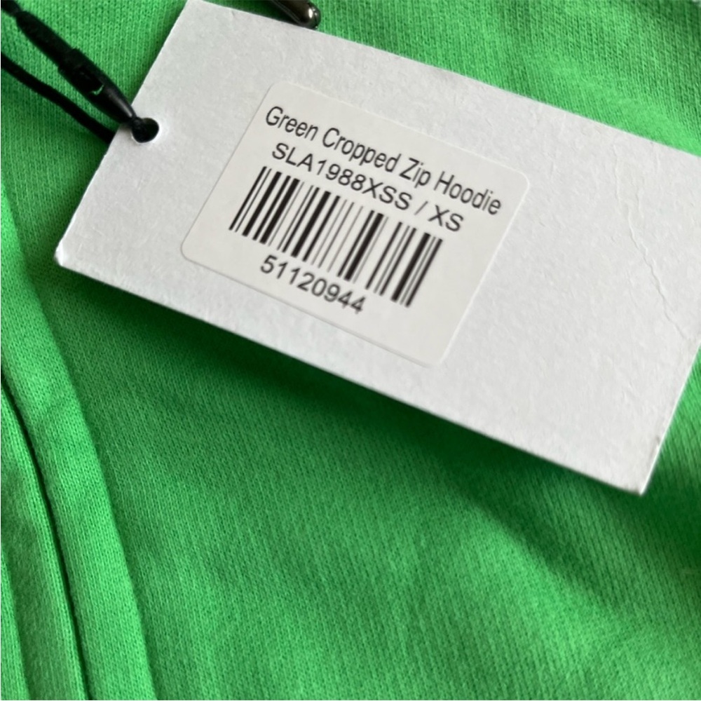 SLA THE LABEL GREEN ZIP HOODIE - Picture 7 of 7